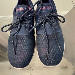 Nautica Kids Sneakers - Navy and Pink